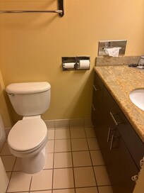 The bathroom is extremely small you cannot even move around