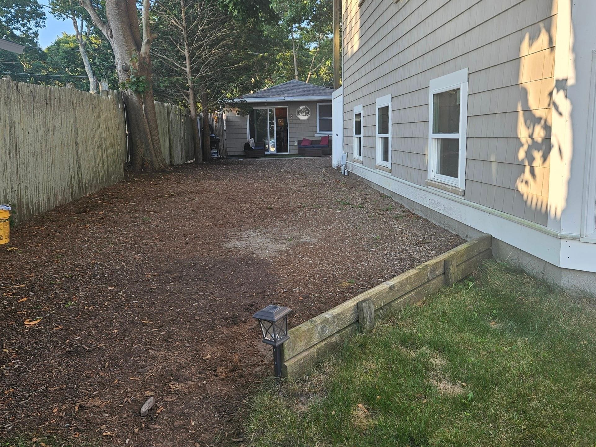 Walkway to water/ backyard