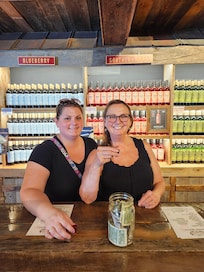 Mom and daughter enjoying adult time