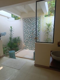 Lovely outdoor bathroom