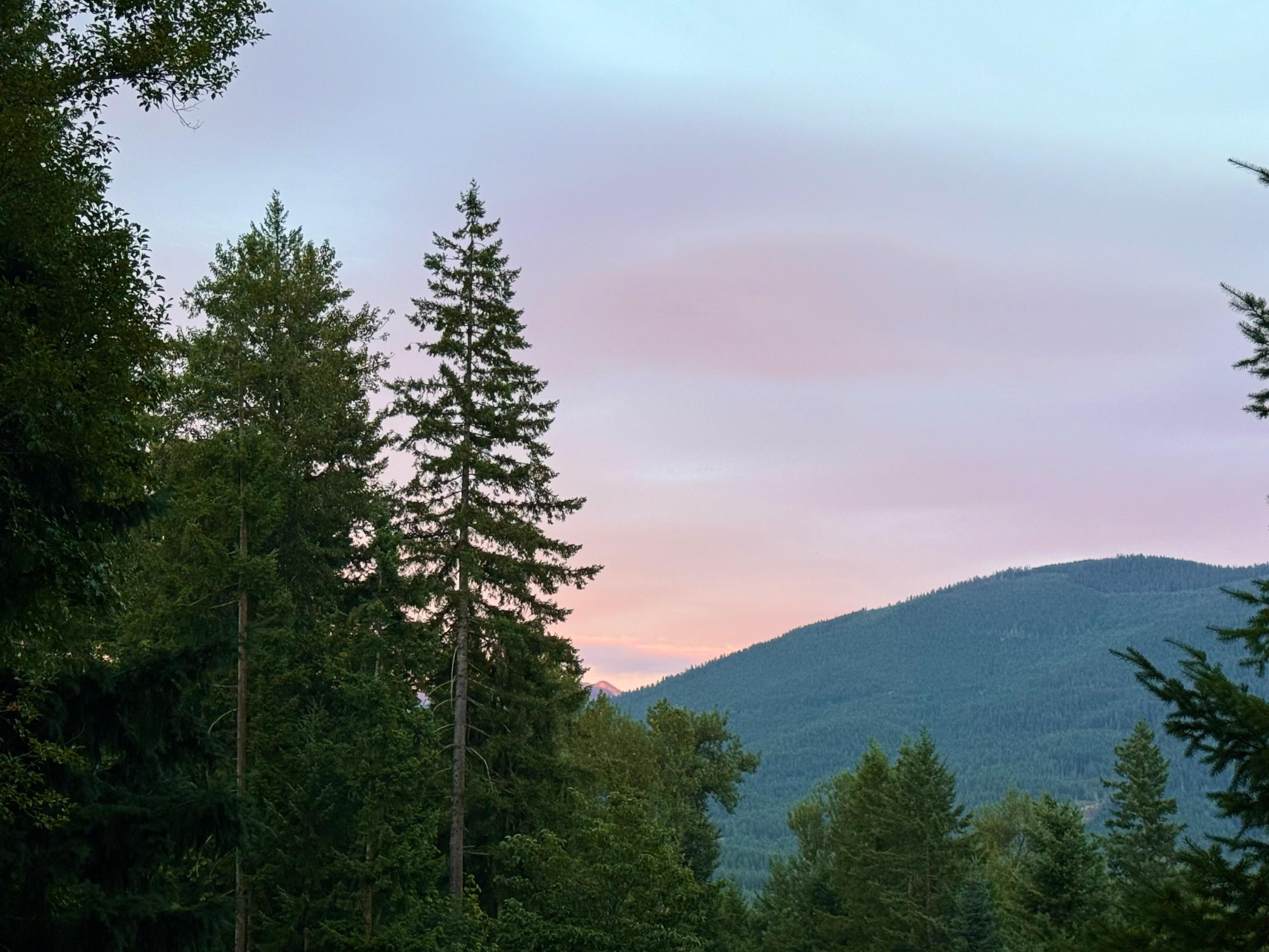 Sunset from the backyard