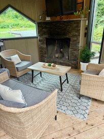 Outside living room