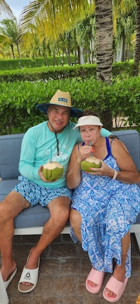 Coconuts by the pool!