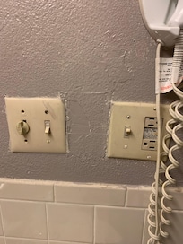 Old. Exhaust fan not working.