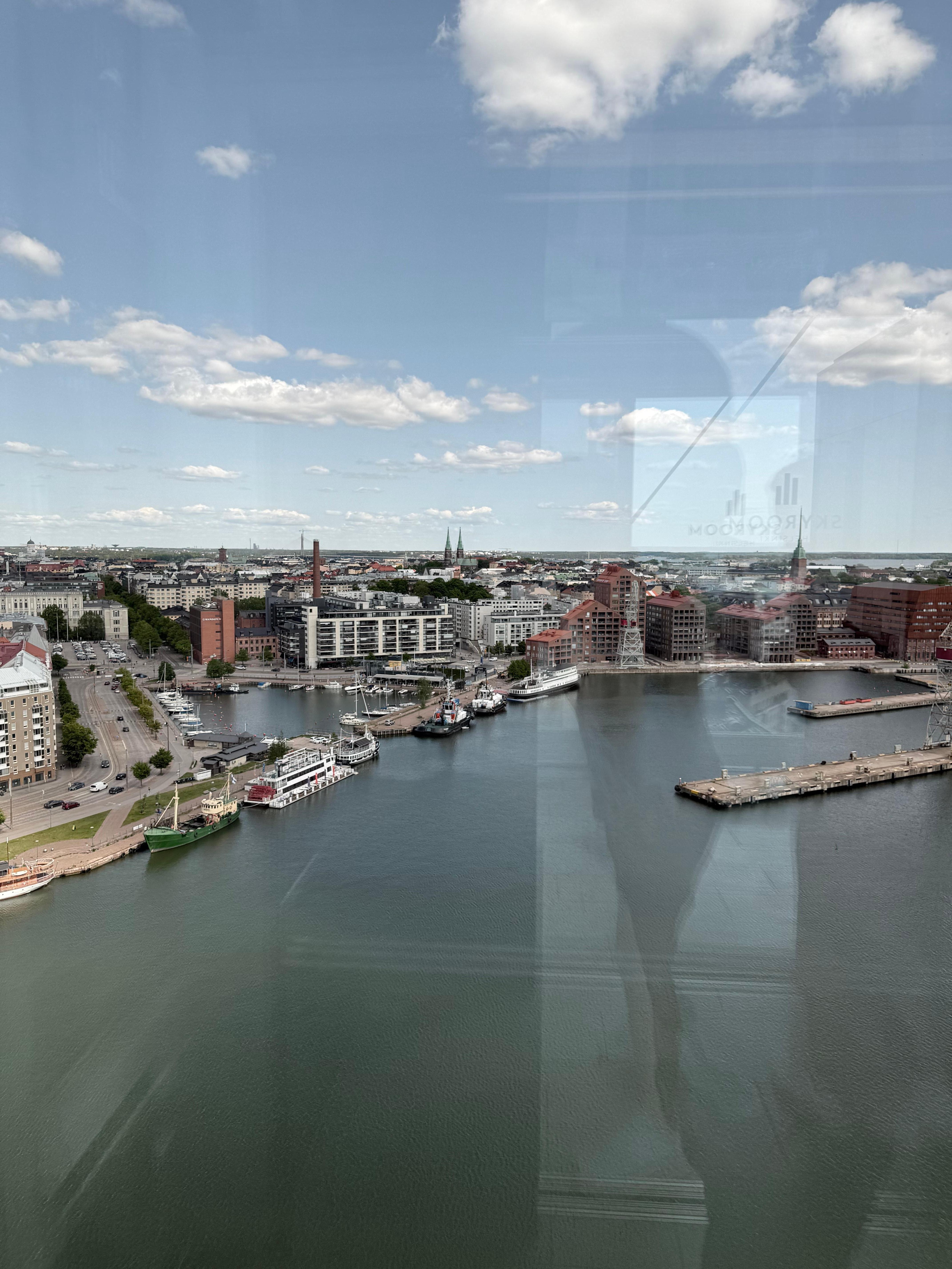 View from the elevator
