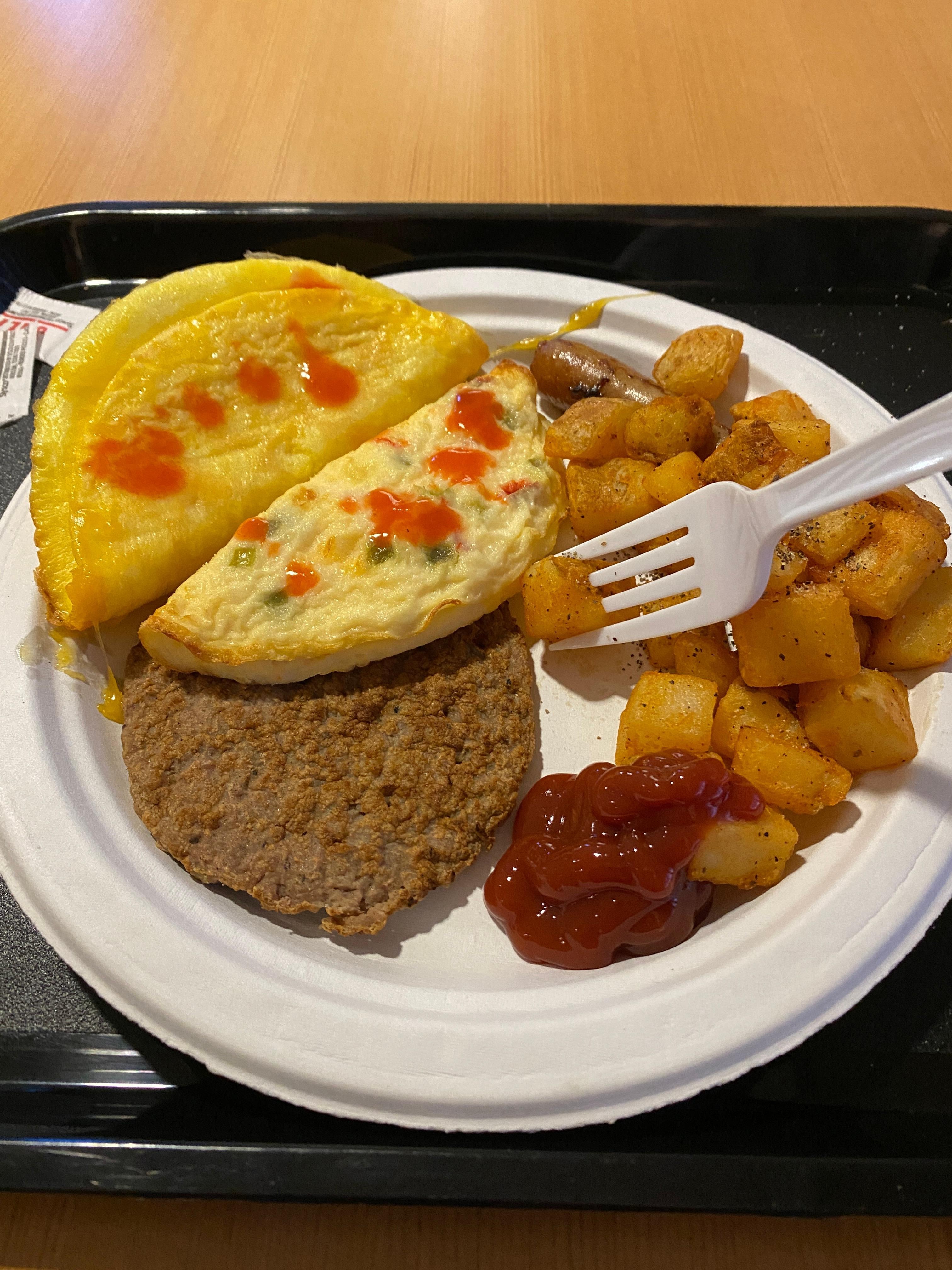 Warm breakfast options