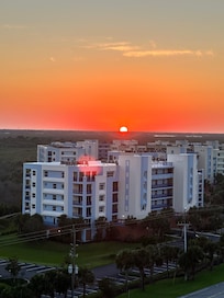 Looking west outside the entrance of the unit.