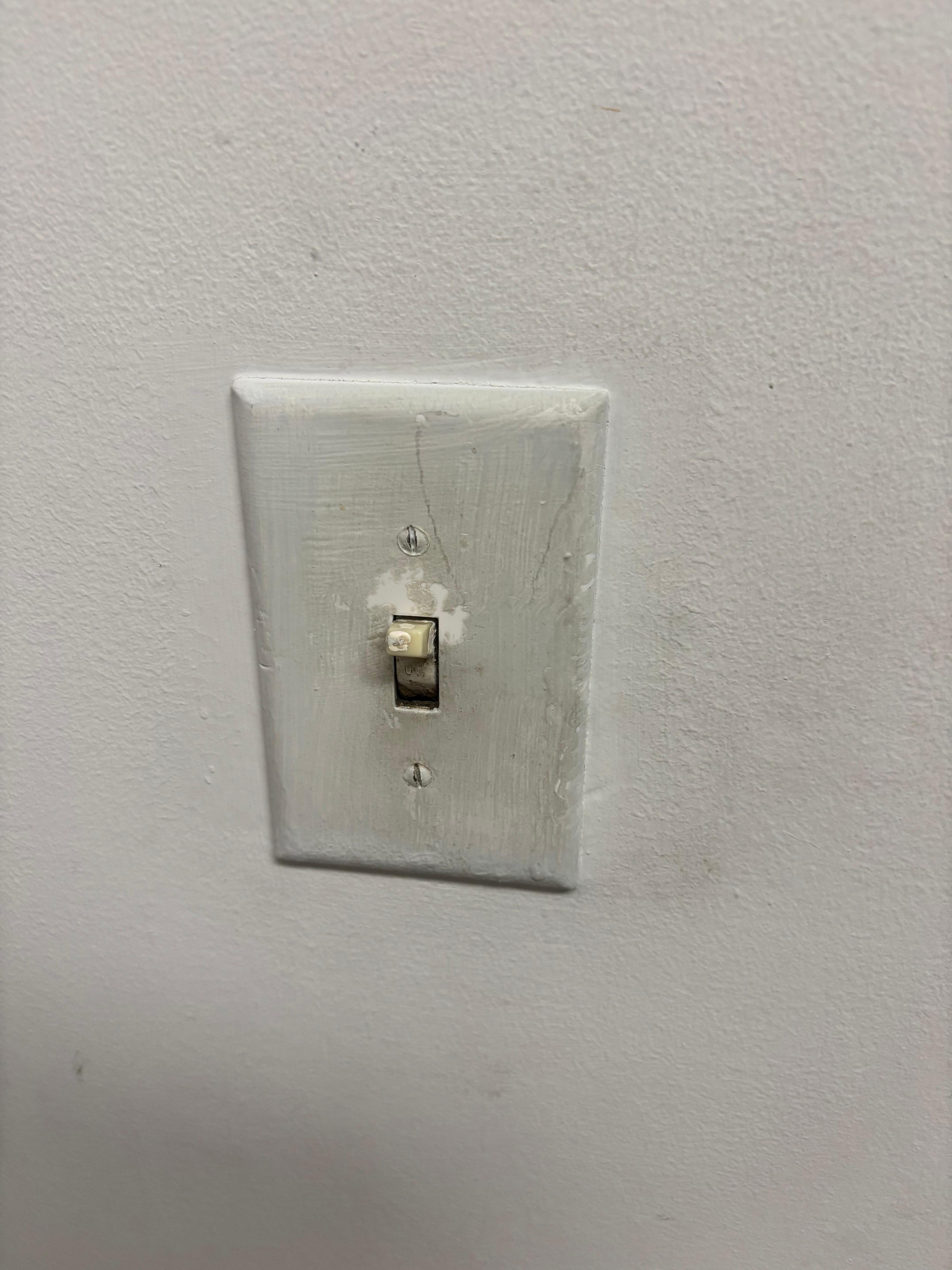 Discussing light switches that had never been washed