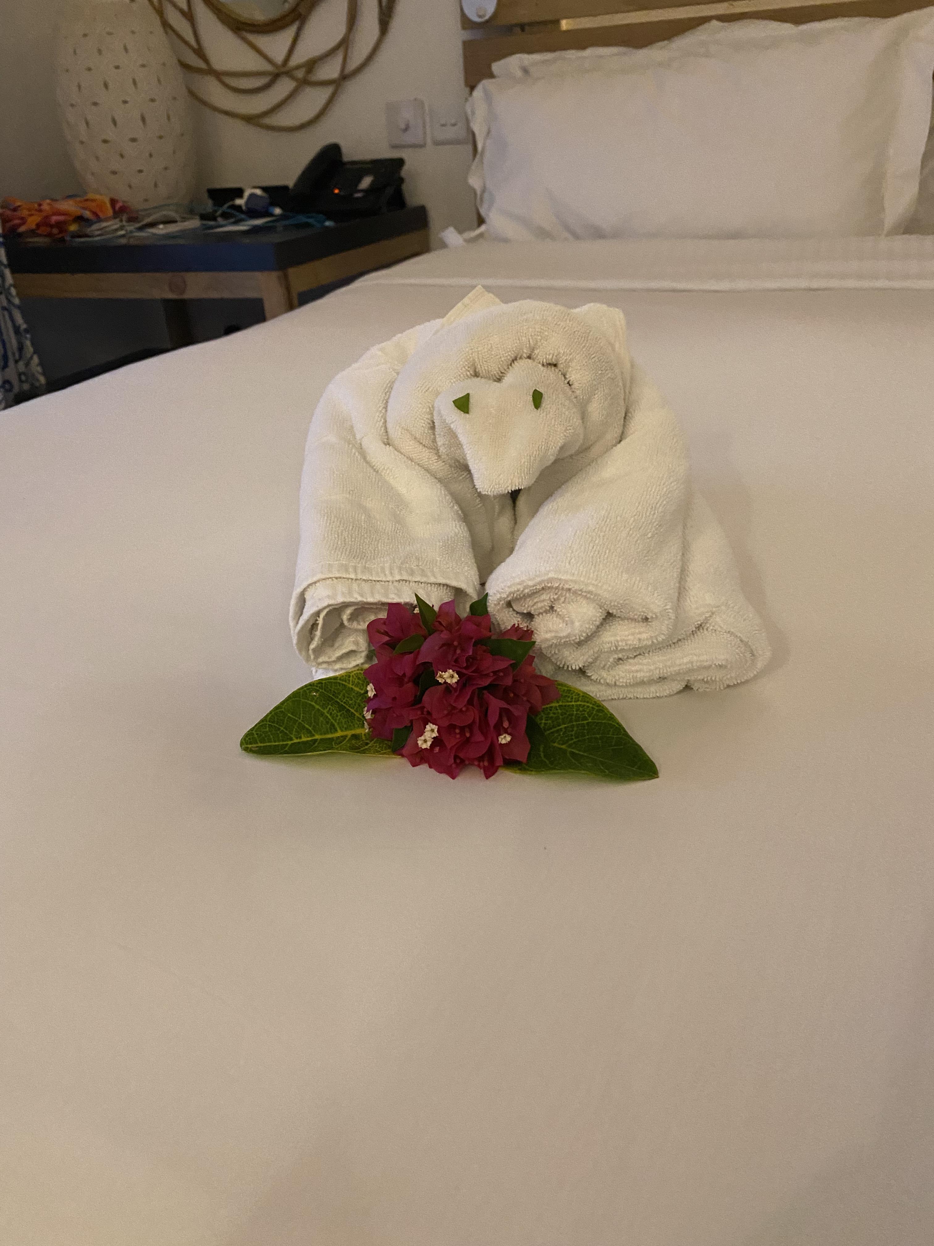 Towel sculpture