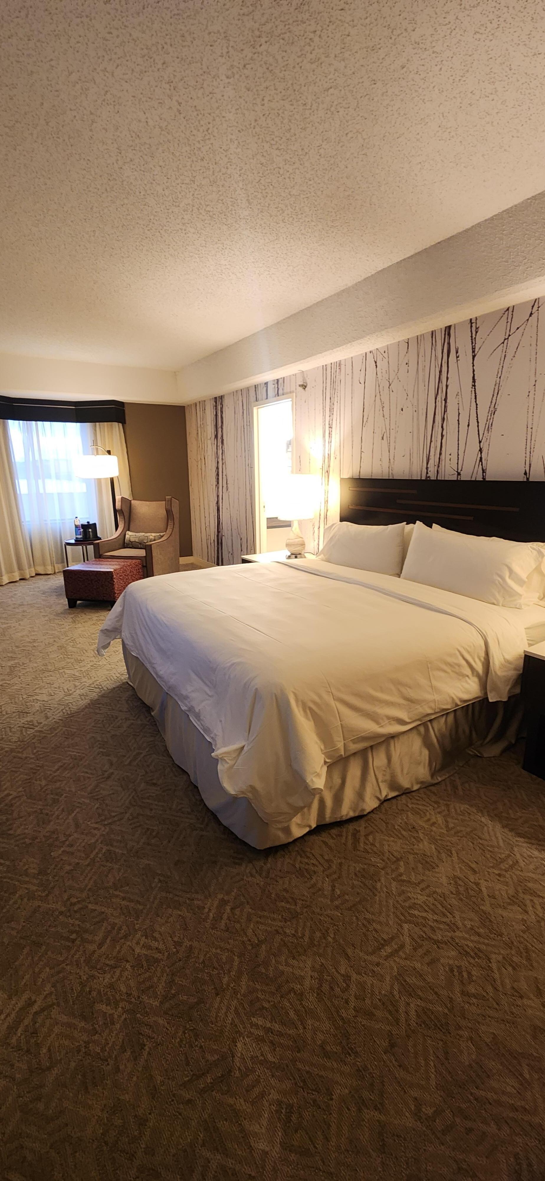King size bed
Room is also spacious