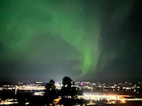Northern lights over Kelowna