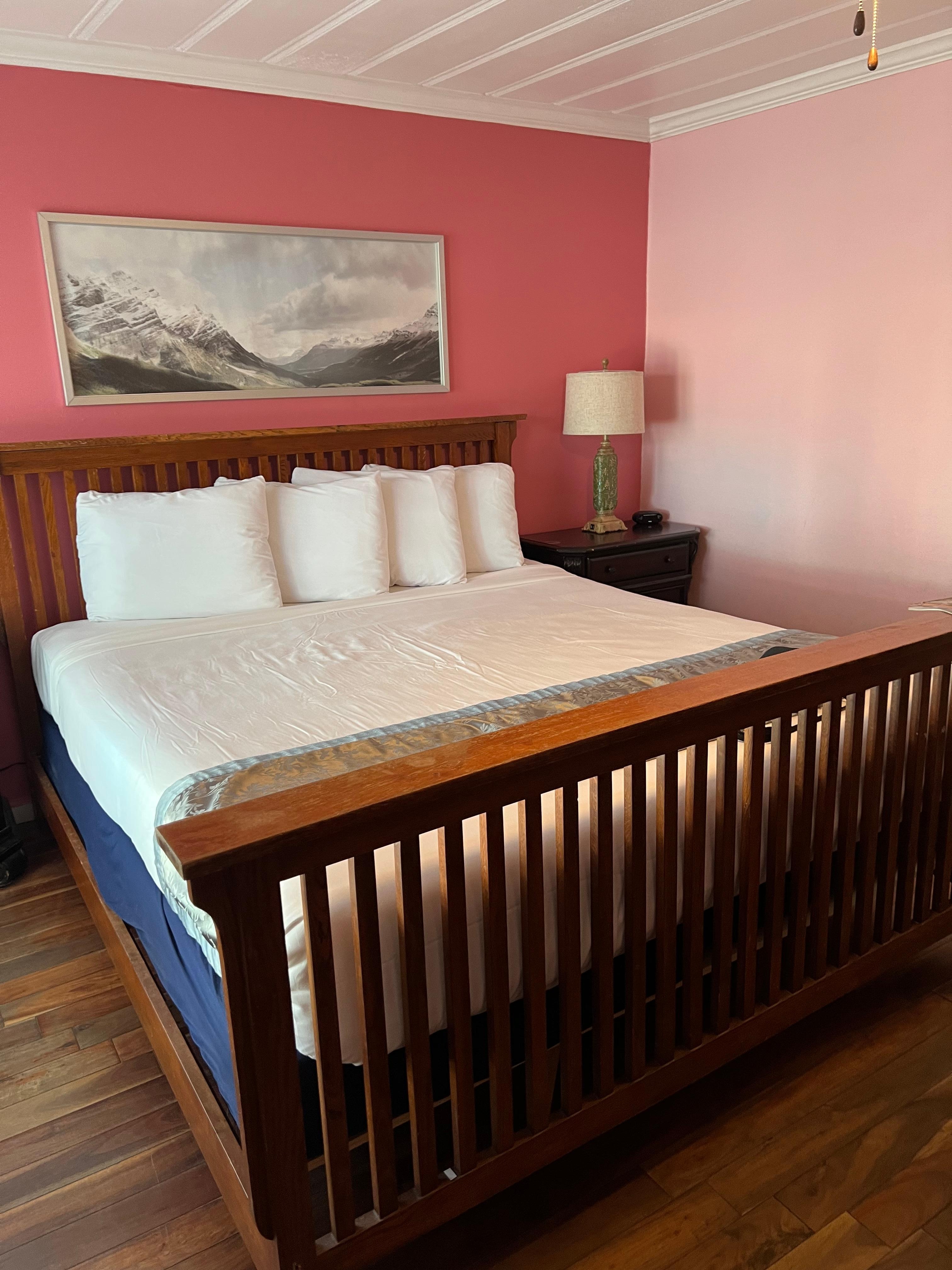 Comfortable ample bed