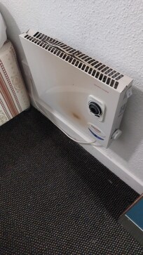 Broken old heater did not work carpets very dirty