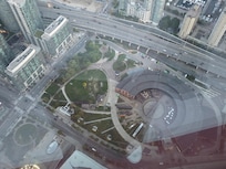 Another view of Toronto from the revolving restaurant at the CN Tower.