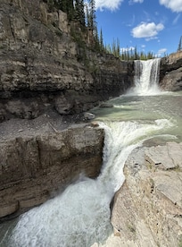 Crescent falls. About an hour away, nice hike.