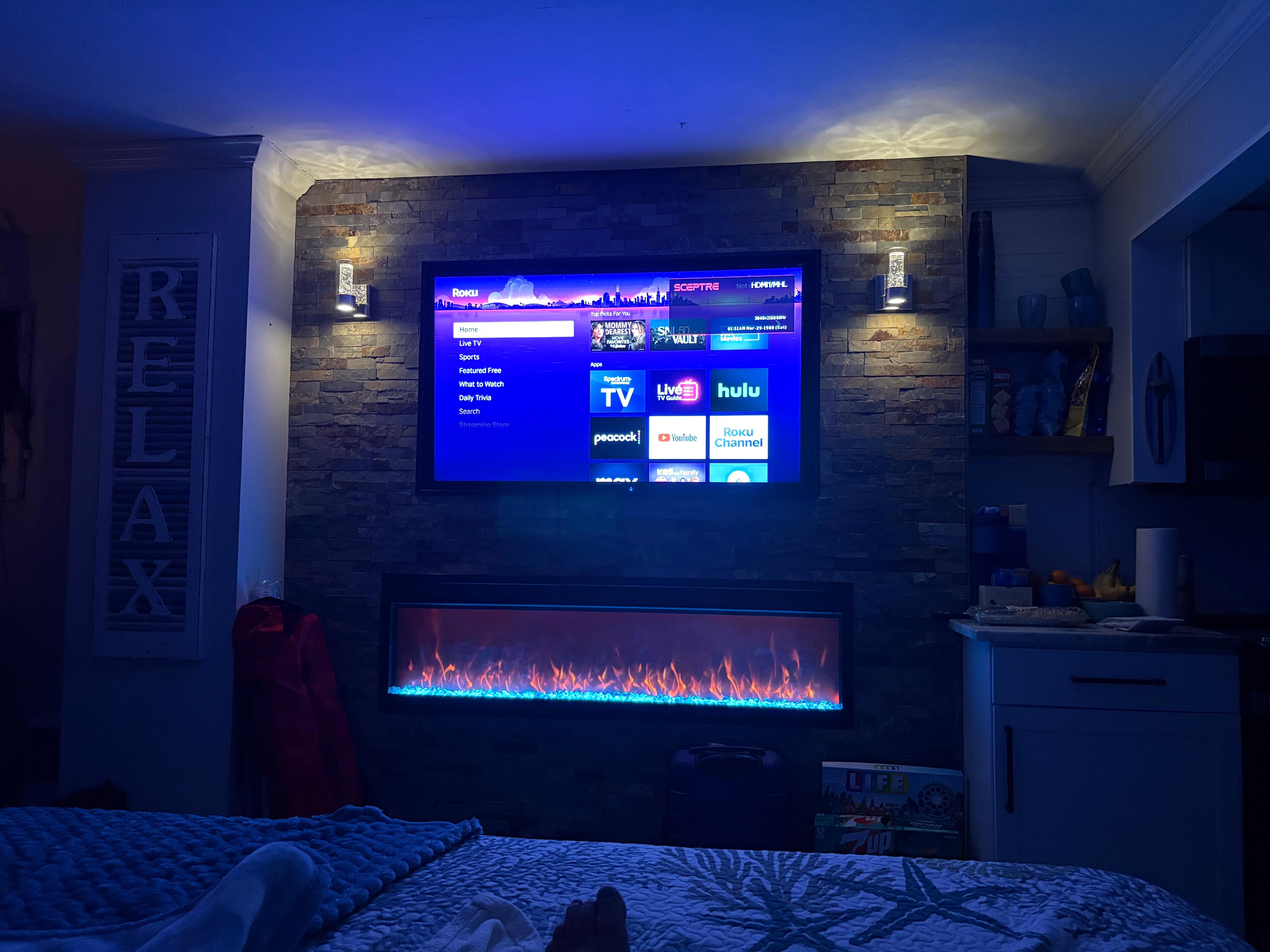 View from the bed