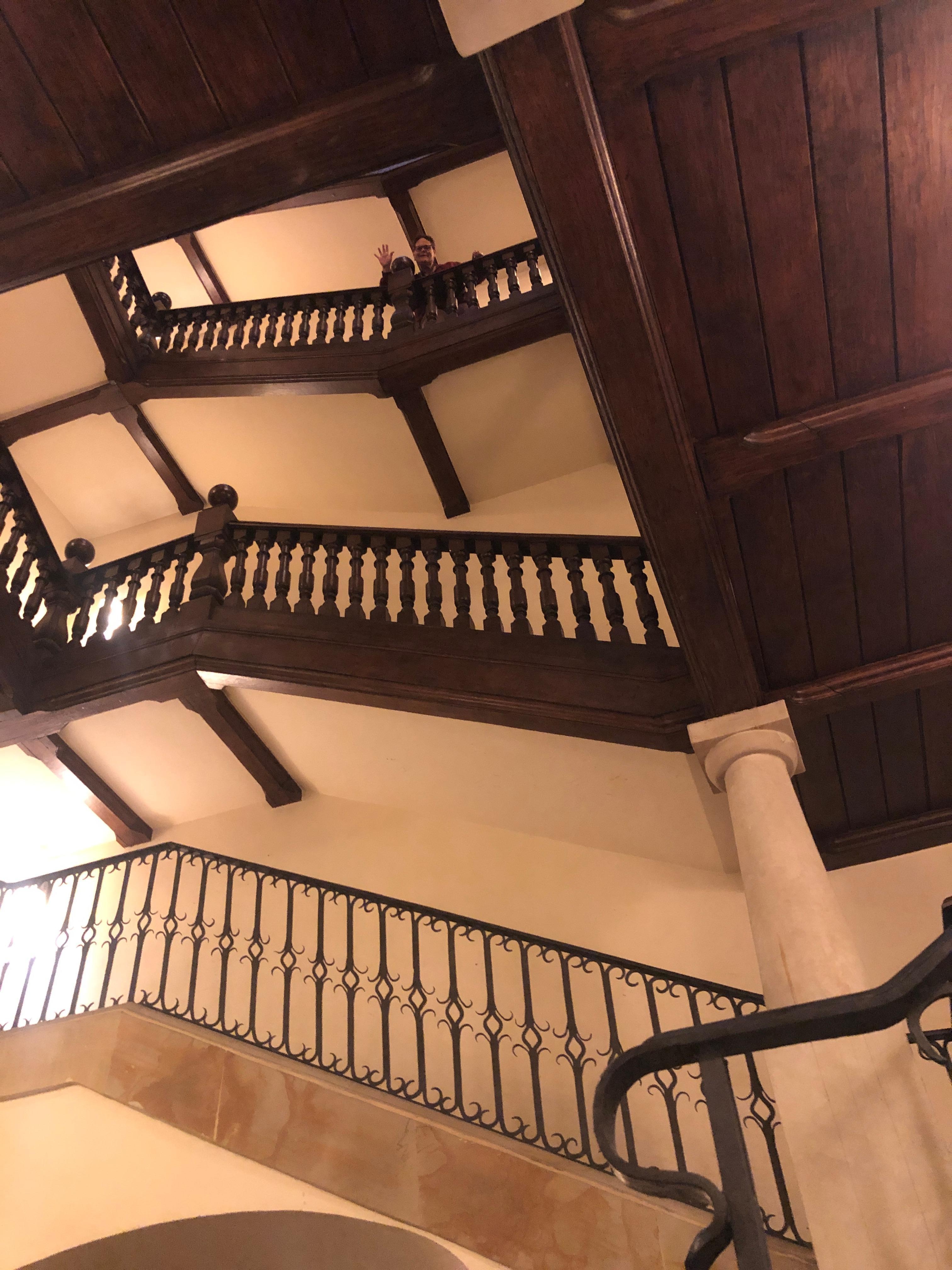 No elevator but beautiful old staircase