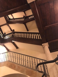 No elevator but beautiful old staircase