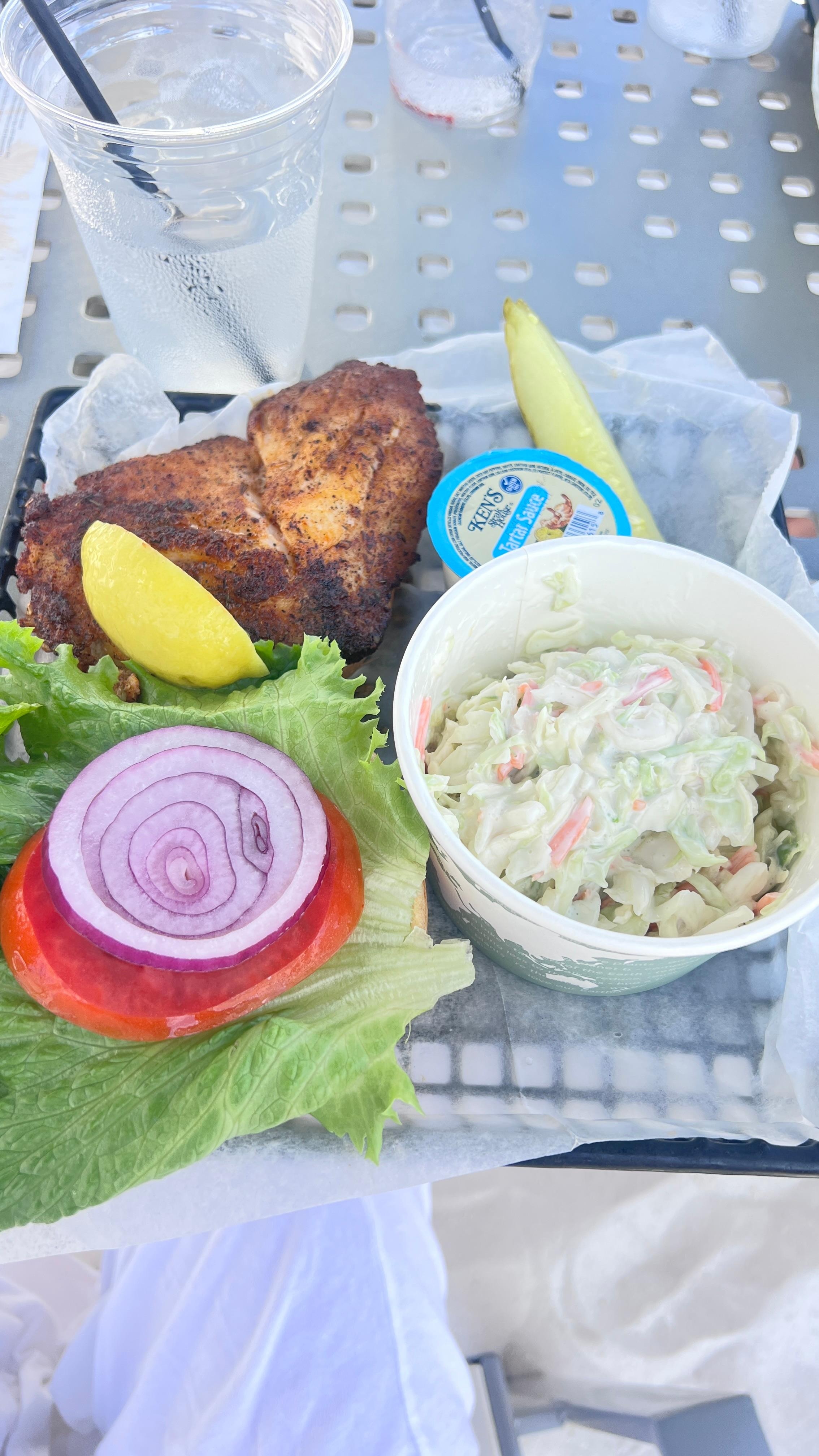 Lunch at the resort. Grouper was delicious. 