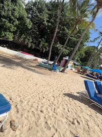 This is the beach we stayed at next to the Fairmont