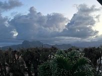 Sleeping Giant. View from the kitchen and lanai.