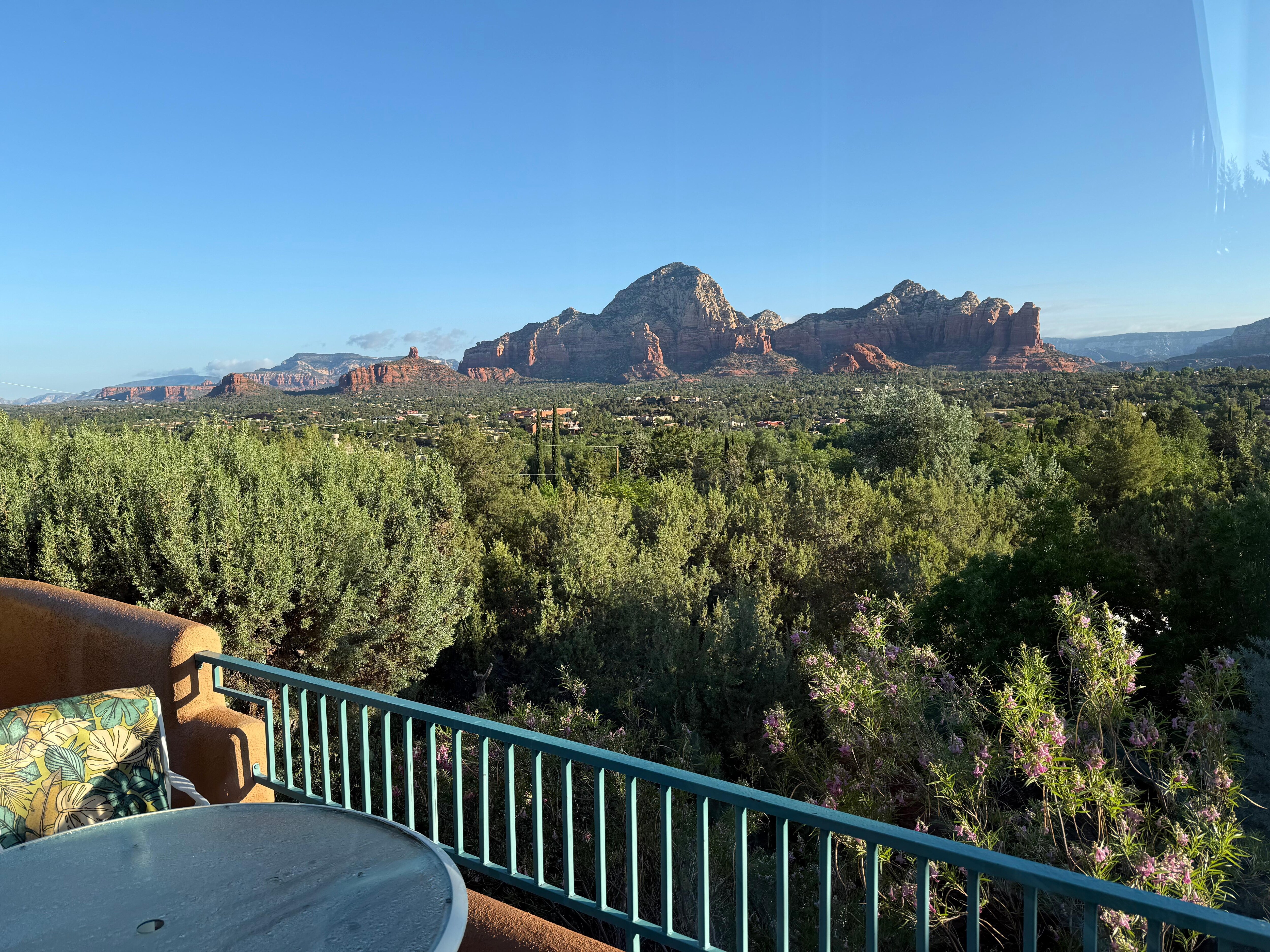Spectacular view from patio. 