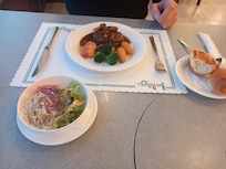 Dinner: Tenderloin steak set, lovely mushroom 🍄 sauce