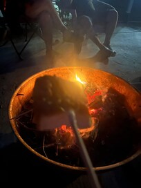 Making s’mores