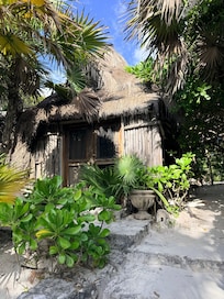 Our cabin over looking the ocean