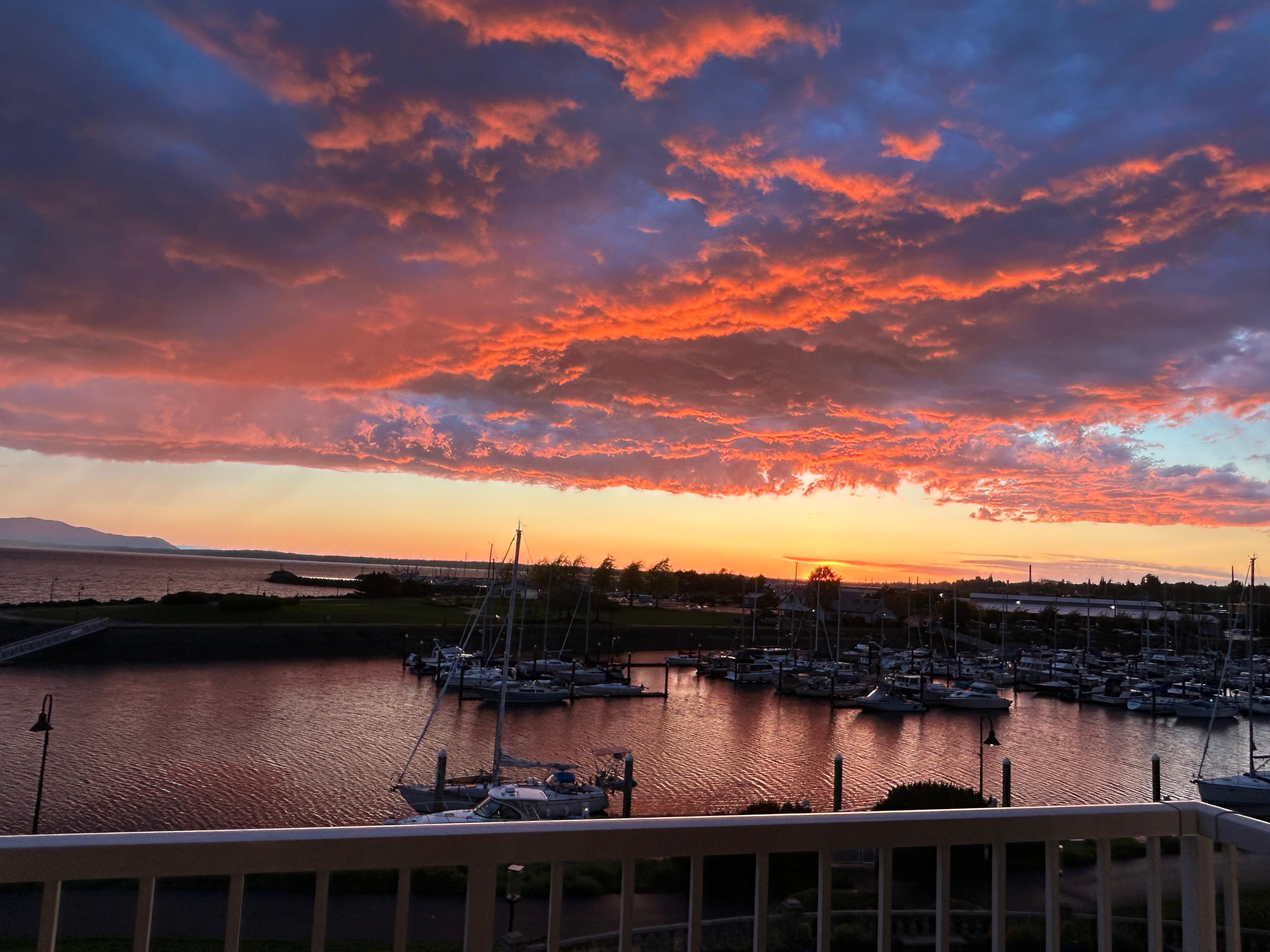 Sunset from our room