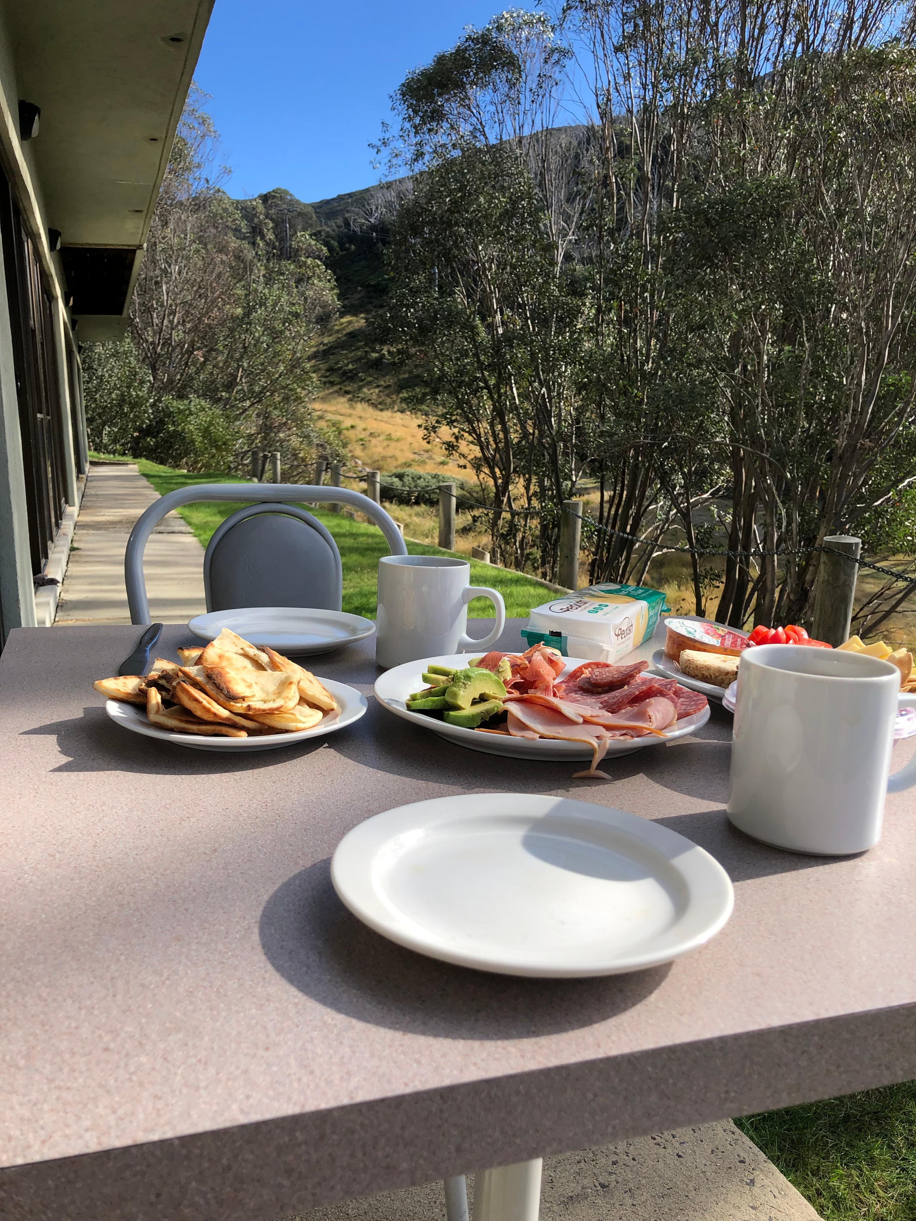 Lunch on the balcony 