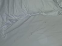 Les draps sales et tachés