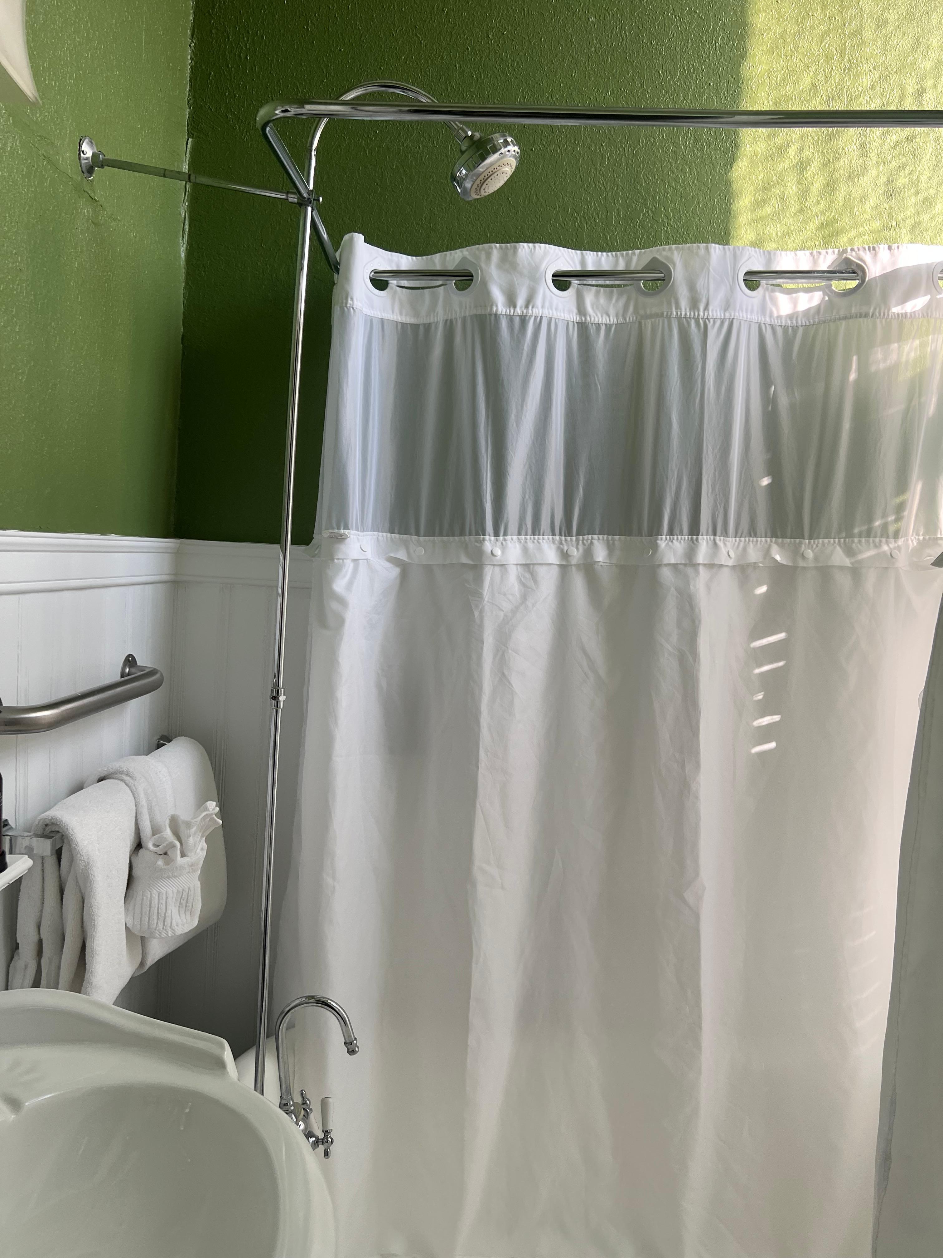 Not much room in the shower