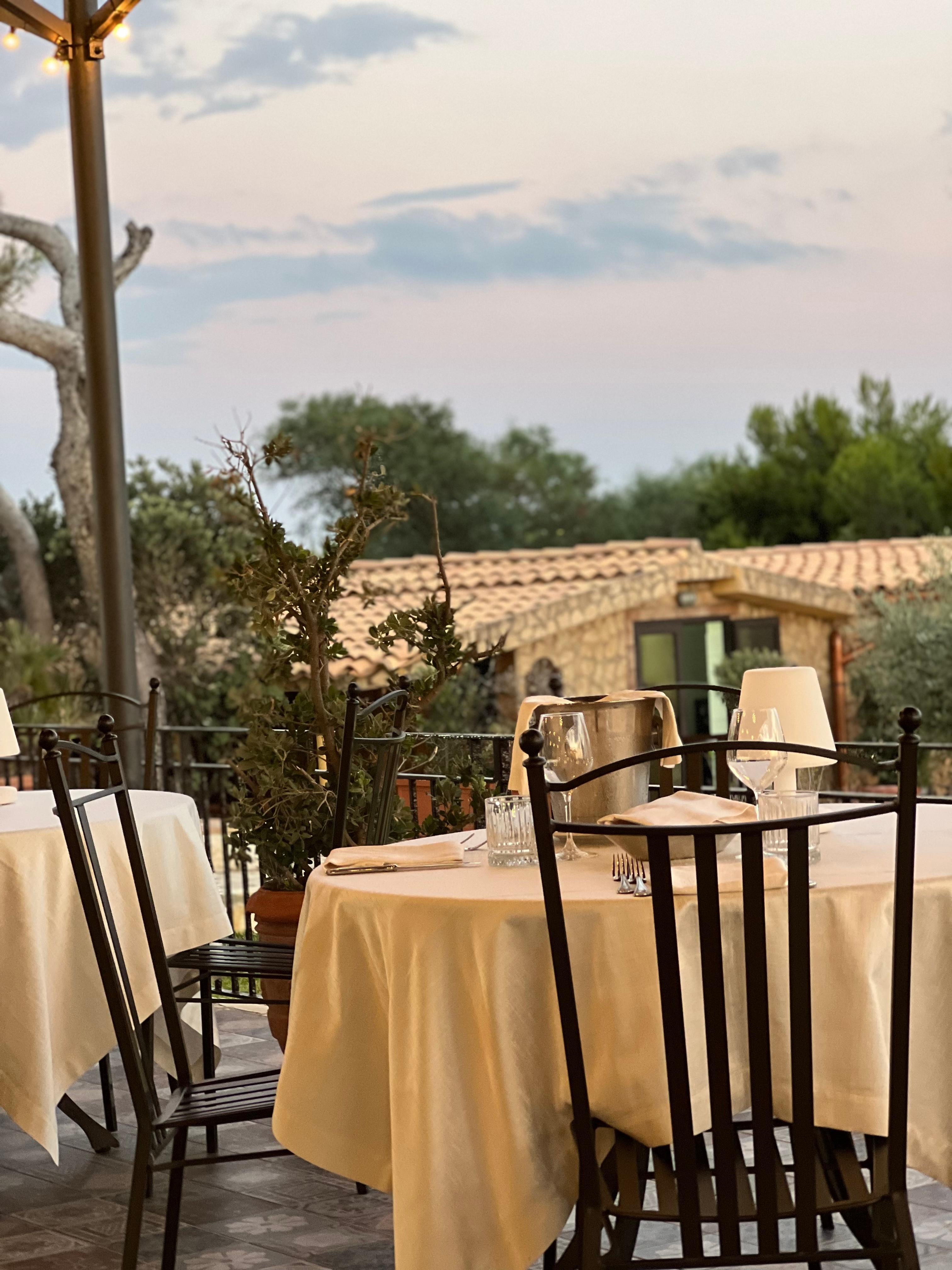 Middag på hotellet var nede ved kystlinjen 