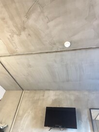 Unfinished ceiling