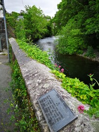 The local river, just a stones throw away