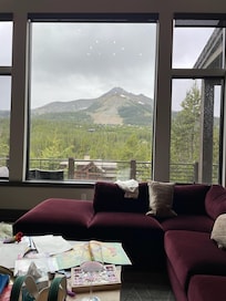 Looking at Lone Mountain from the family room