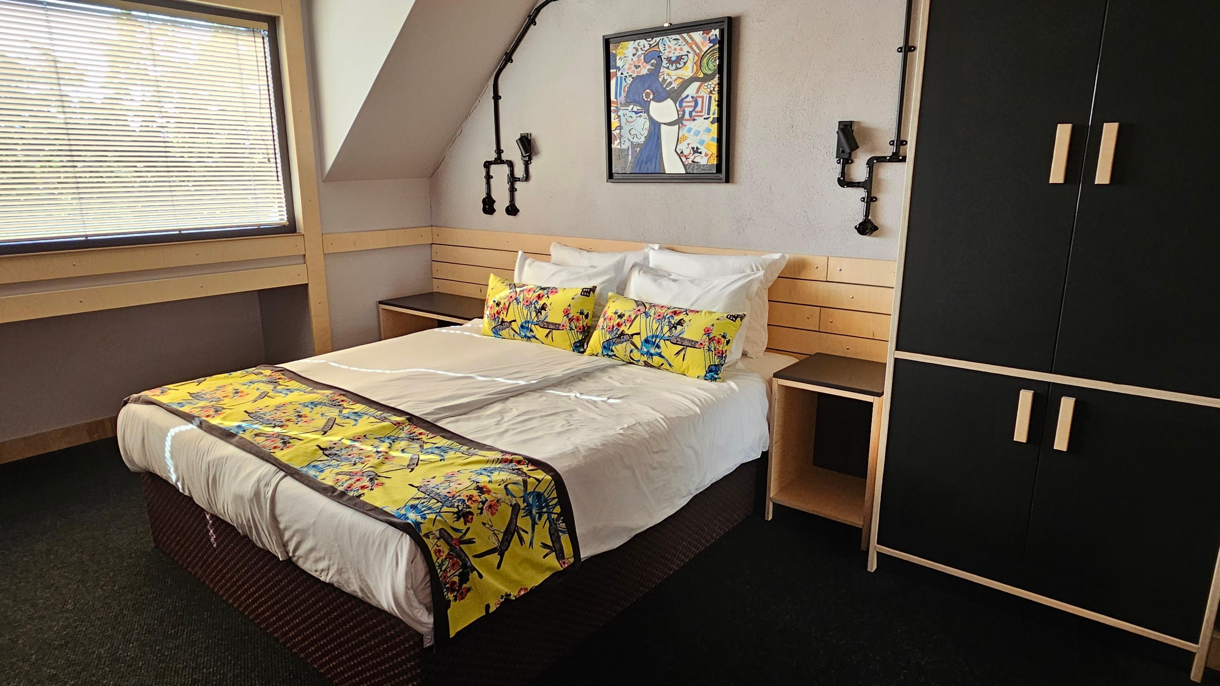 Bed and wardrobe in my room