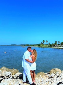 Escolleras de la playa