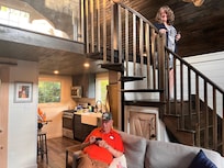 Inside cabin was beautifully converted. Air conditioning was very comfortable.