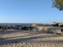 Private beach