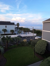 View from the stairs of the beach.