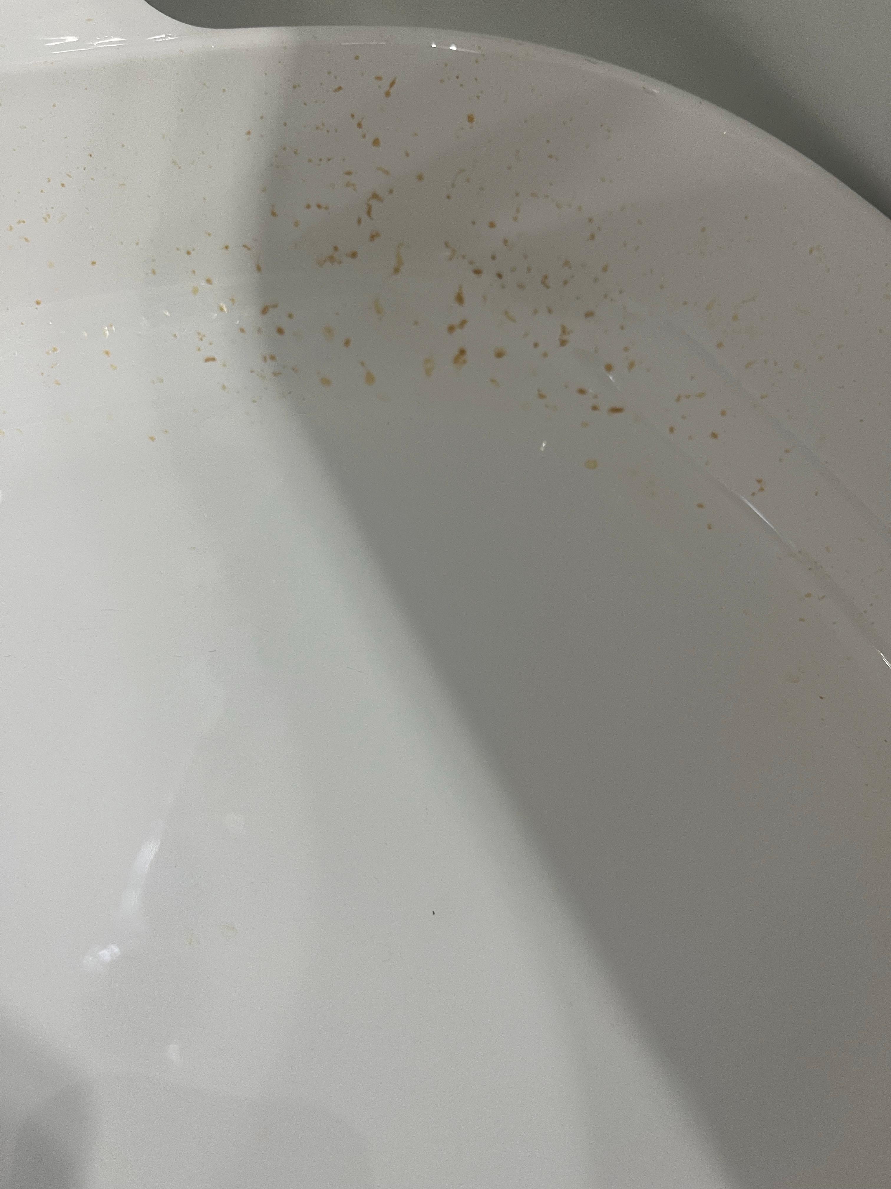 Baking dish with grease