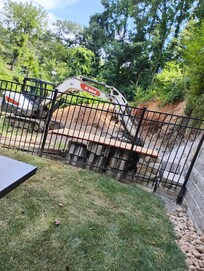 Construction instead of the listed yard space.