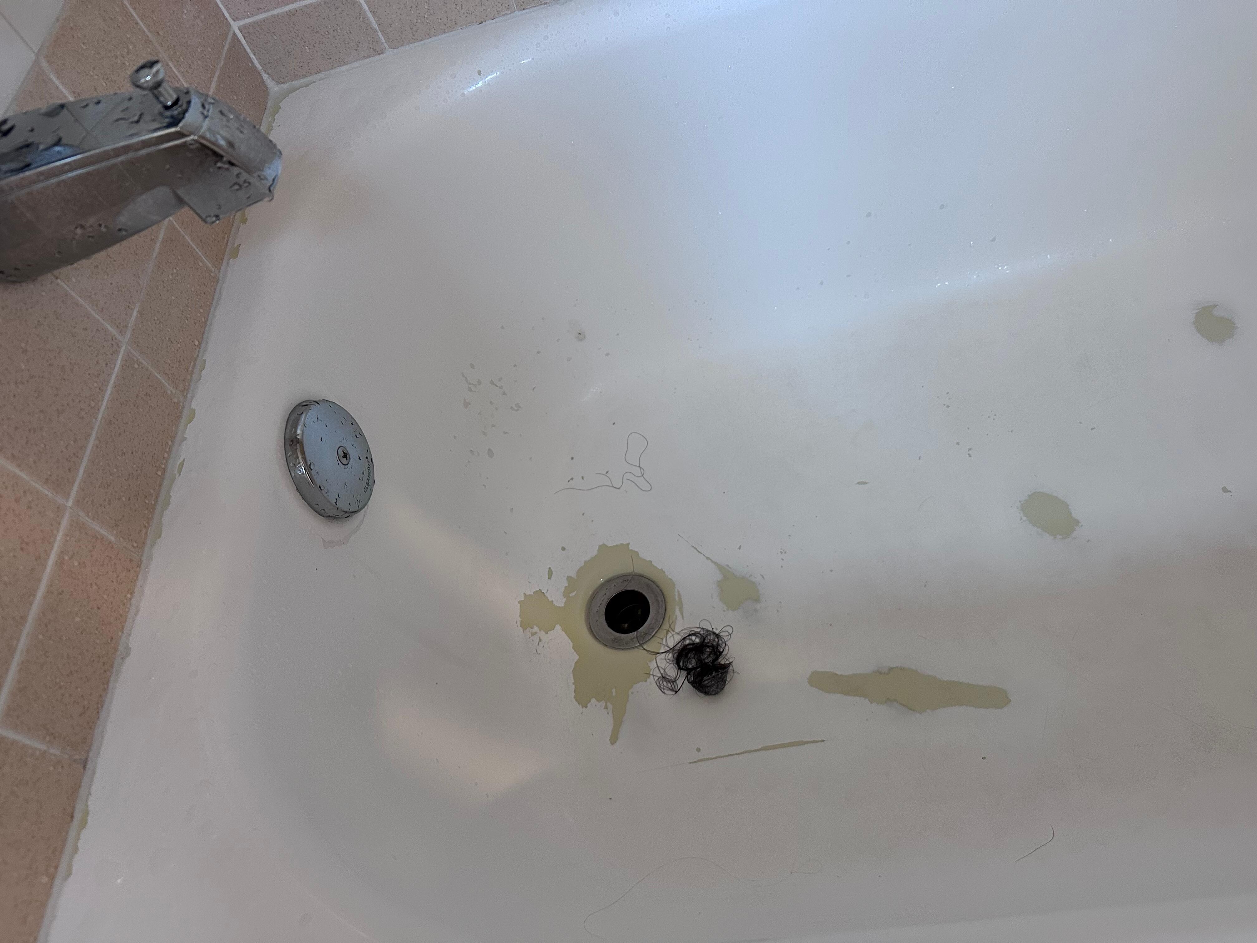 Hair causing drainage clogged 