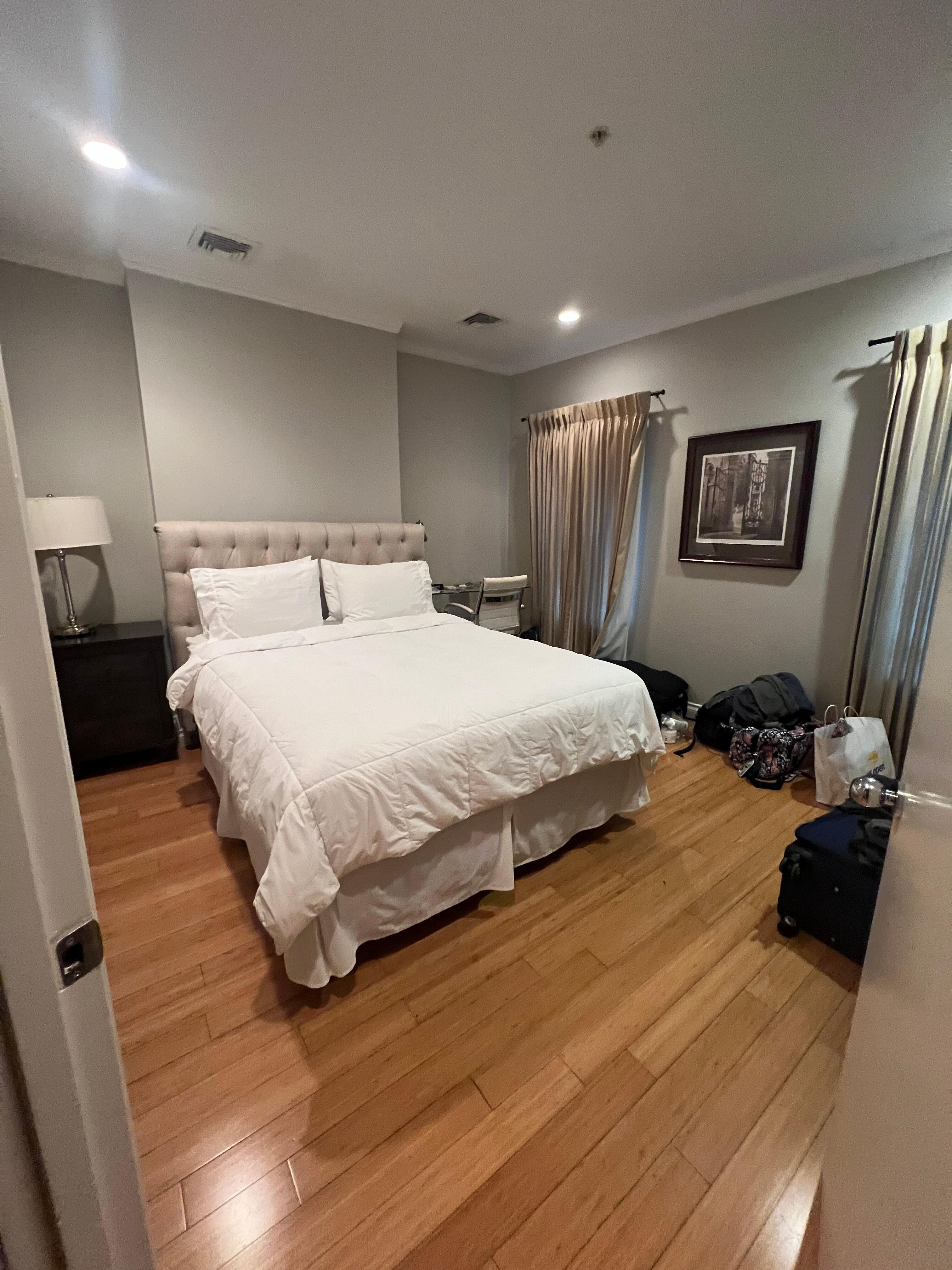 One of the two bedrooms. 