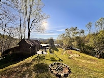 View from top of hill on property