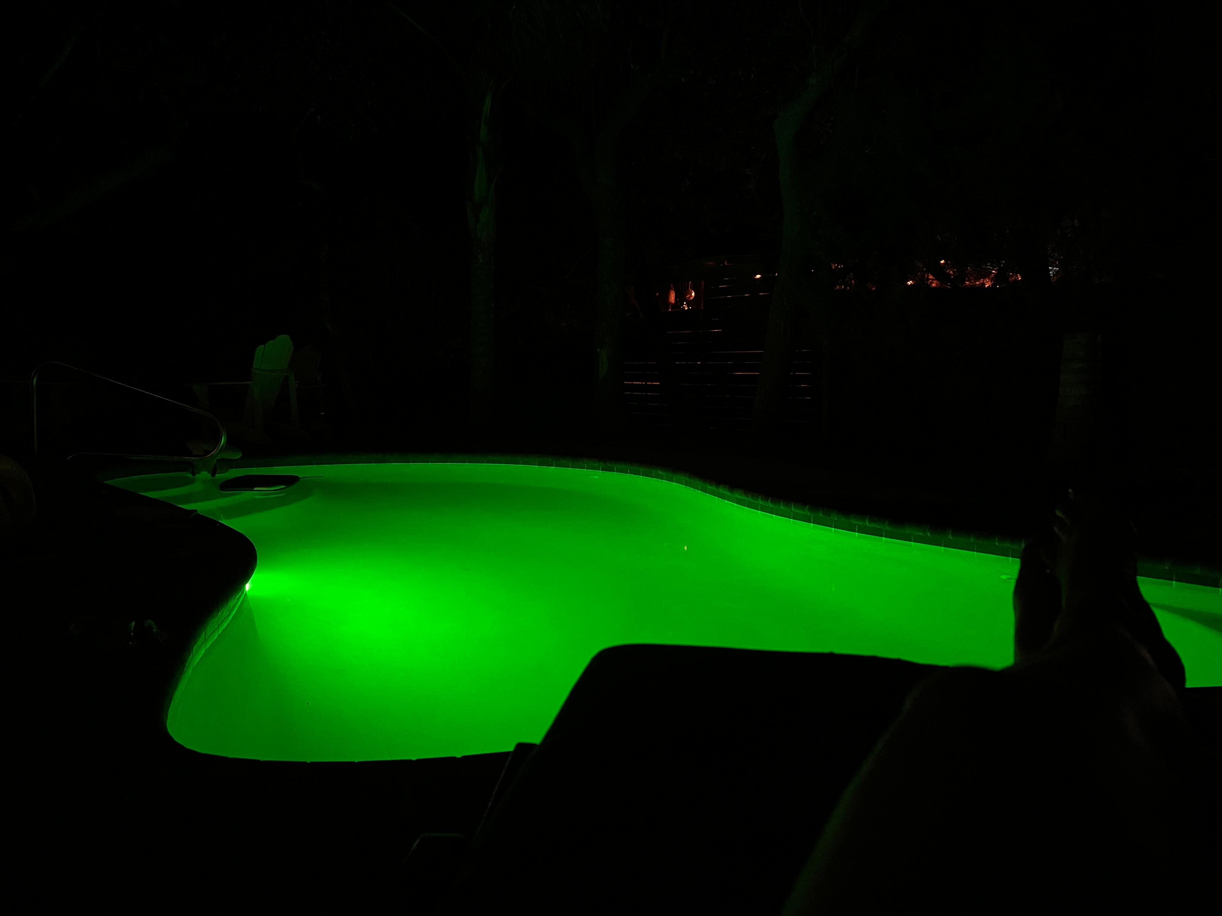 Pool at night