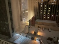 View from room of first snow.