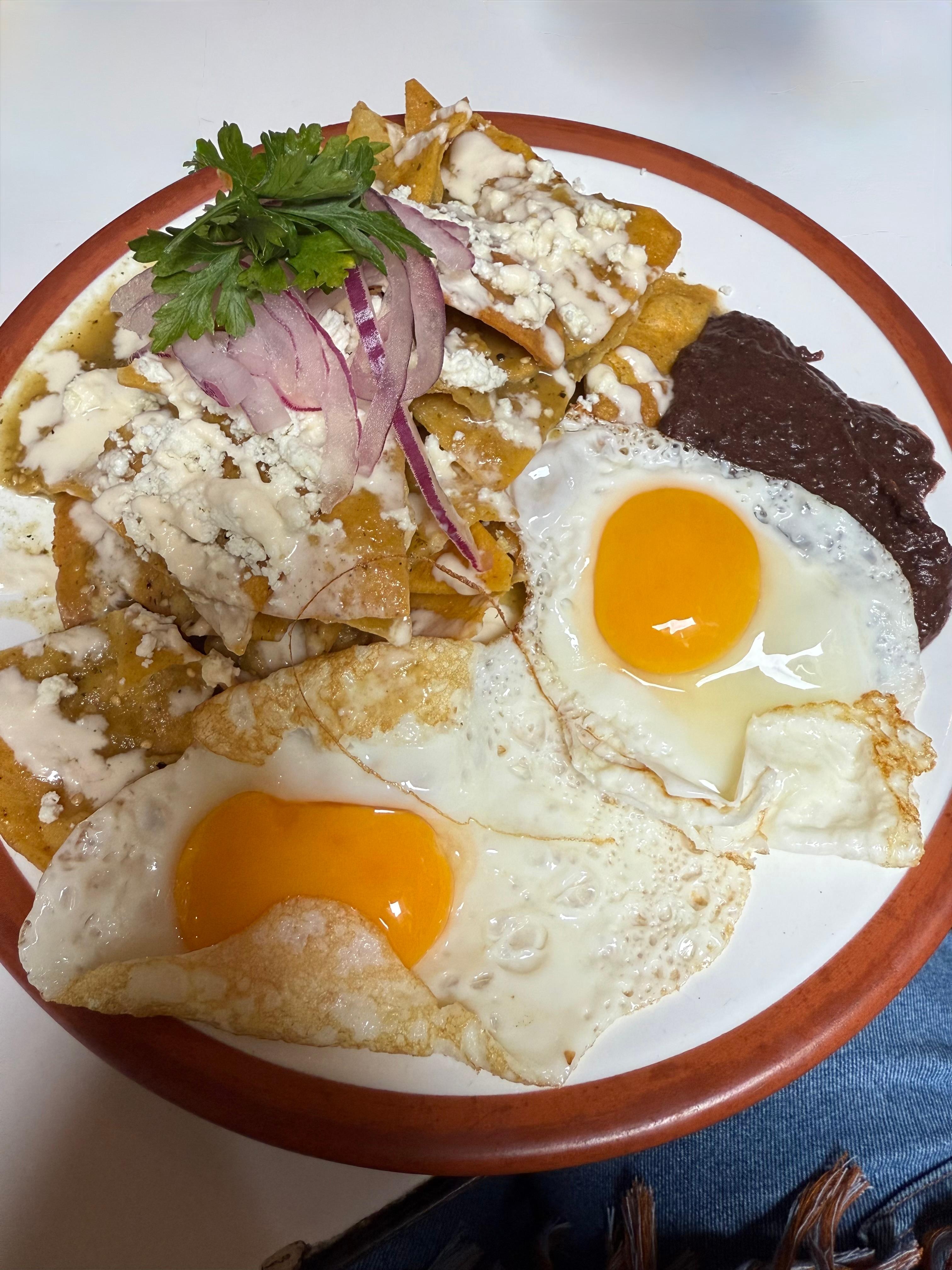 Chilaquiles for breakfast